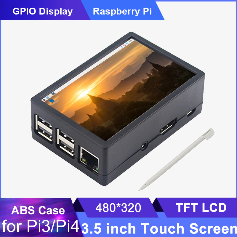 Pi 4 Case - 3,5-дюймовый Raspberry Pi 3B/3B +/4B сенсорный
