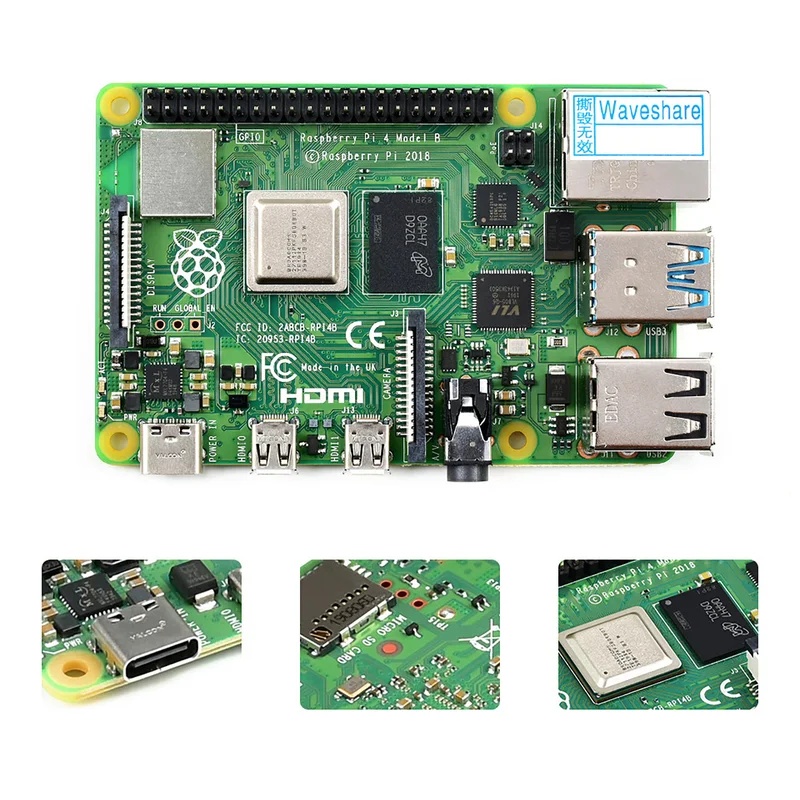 Raspberry Pi 4 - Raspberry Pi 4 Model B, 3