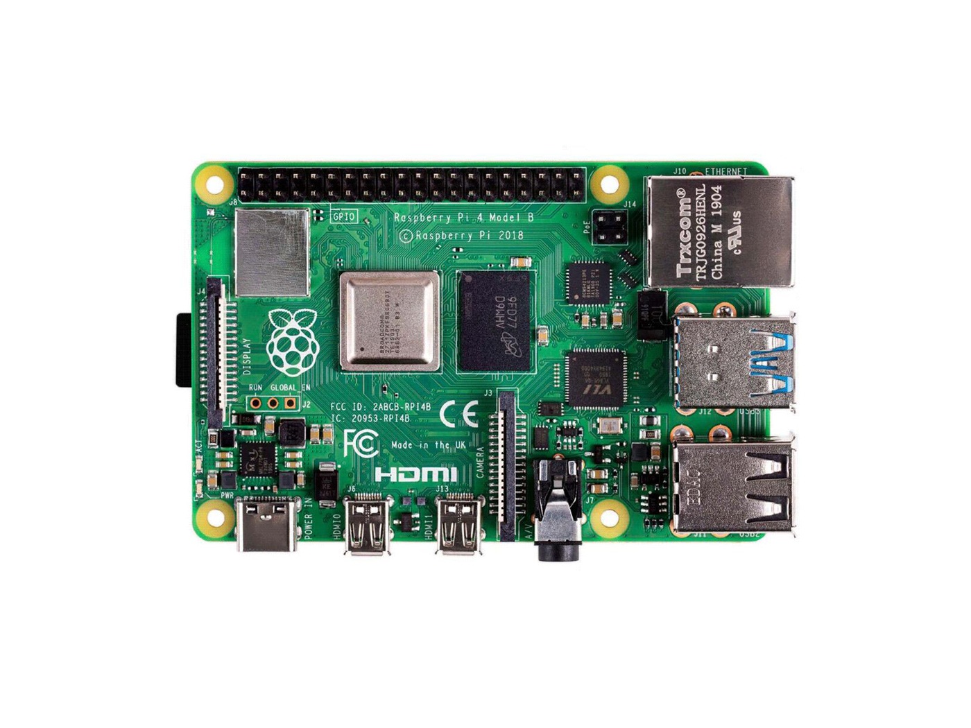 Pi 4 Case - Компьютер Raspberry Pi 4, модель B,