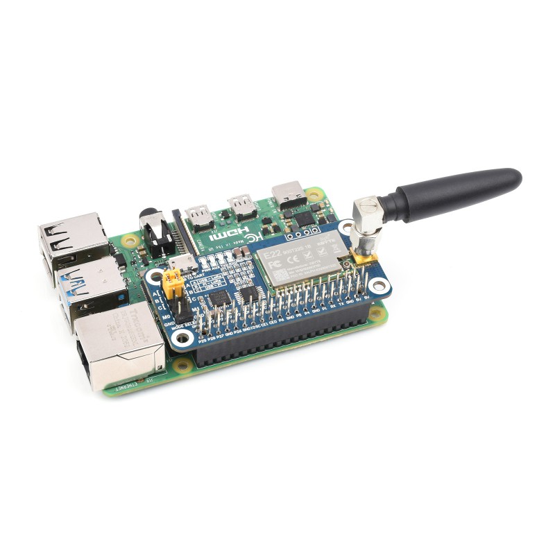 Raspberry Pi 5 - Модуль LoRa HAT SX1262 SX1268 для