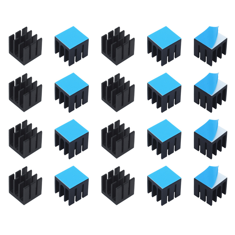 Pi Power Supply - 12x12x12 мм 50 шт. алюминиевый радиатор,