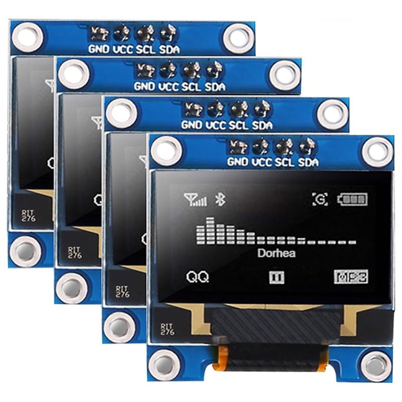 Pi Display - A37T-4Pcs 0,96-дюймовый OLED-дисплейный модуль SSD1306 128X64