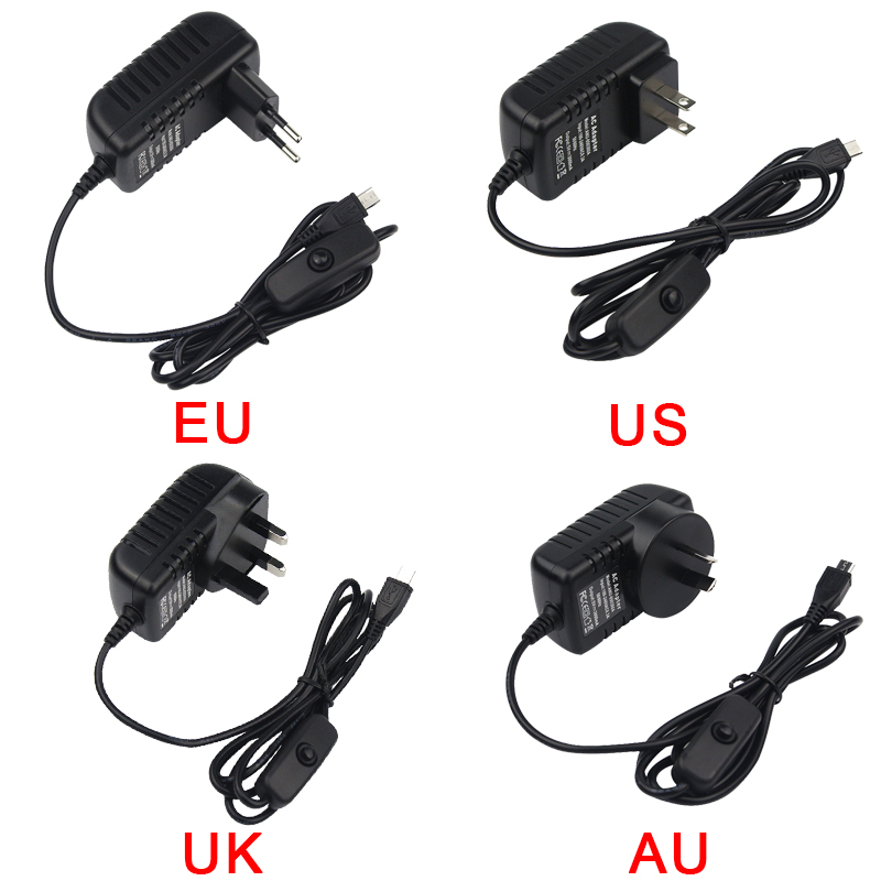 5 В 3 А Raspberry Pi 3 Model B – обзор и цена Pi Power Supply