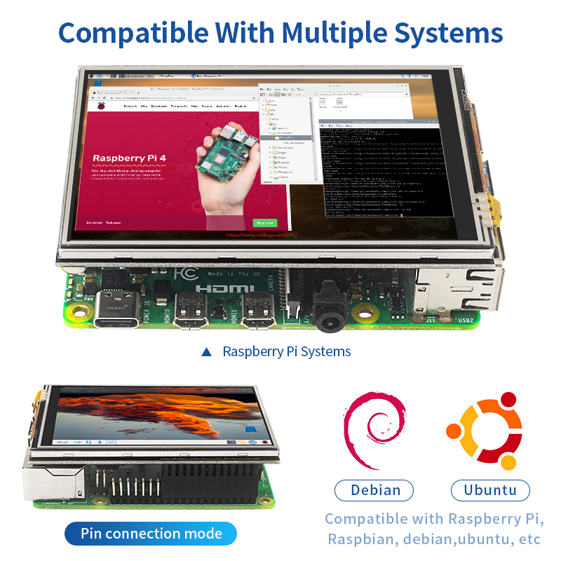 3,5 дюймовый сенсорный экран R – обзор и цена Pi 4 Case