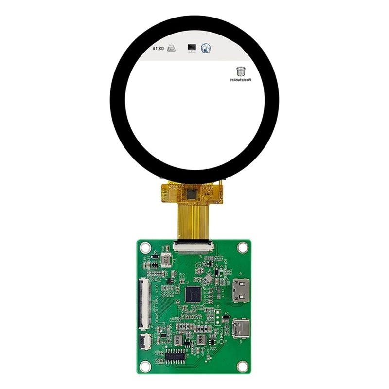 Круглый дисплей A52T DSI TFT L – обзор и цена Pi Display