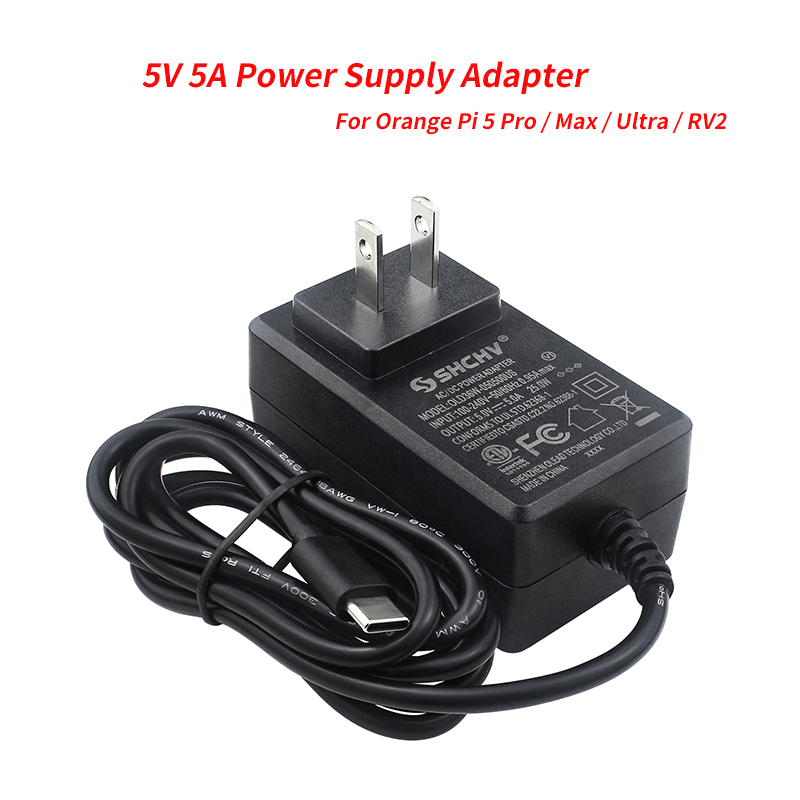 Адаптер питания 5 В, 5 А, разъ – обзор и цена Pi Power Supply